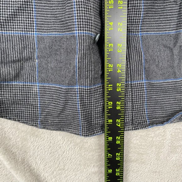 Eddie Bauer Men's Shirt S Classic Fit Gray & Blue Plaid Long-Sleeve Button-Up - Picture 3 of 11